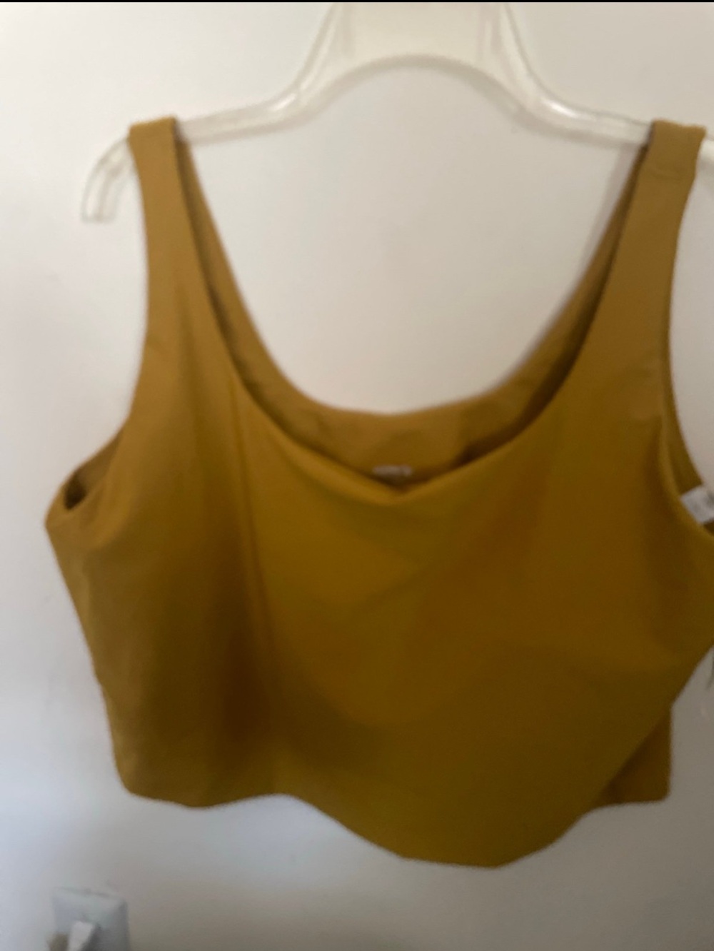 Old Navy Mustard Yellow and camo Scoop Neck sport top ( 2 tops for 1 price )
